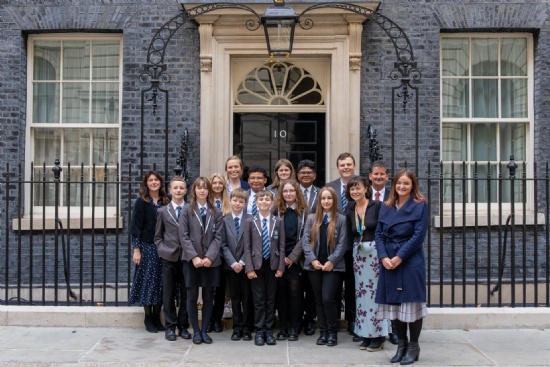 Alde Valley students visit Downing Street